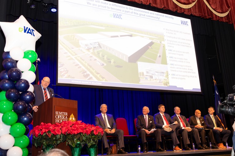 eVAC Magnetics to Build First U.S. Facility in Sumter, South Carolina image